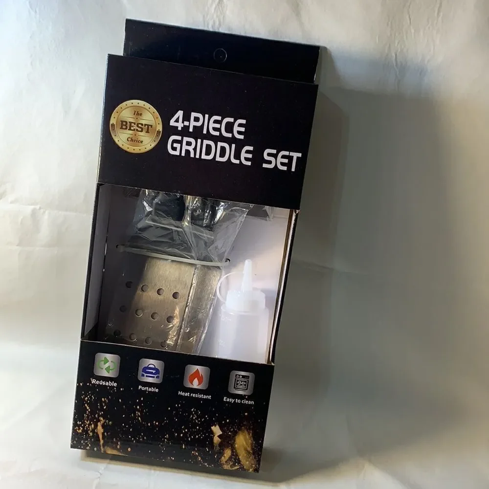 Stainless Steel Griddle Scraper Spatula Bottle